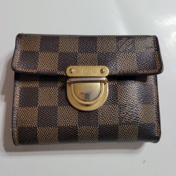 Louis Vuitton Brown Damier Ebene Canvas Koala Compact Wallet - Picture 2 of 12